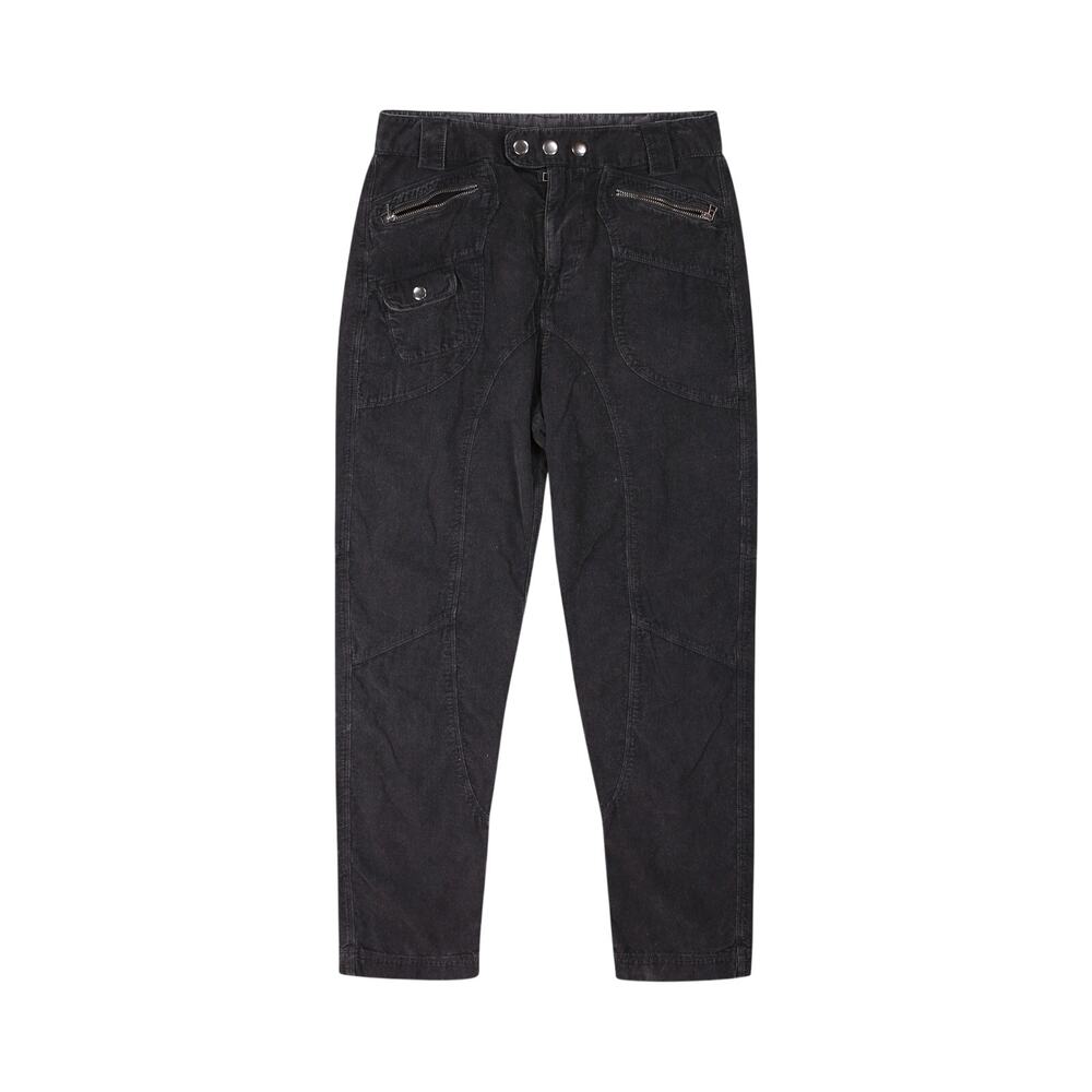 Vintage Y2K Black Corduroy Cargo Pants